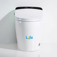 Toilette japonaise 110v /220vsmart Toilette automatique sans rebord Salle de bain montée au sol Toilettes intelligentes Cuvette