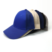 Gorra Trucker Negra de 6 Paneles de Poliéster y Algodón con Logotipo Personalizado, Bordado 3D, Transpirable, para Verano y Actividades al Aire Libre