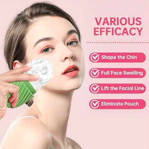 Rouleau de massage facial en silicone réutilisable, nouveau design OEM d'usine, facile à démouler, pour les soins de la peau et la relaxation, avec bac à glaçons pour le visage - Product Image 5
