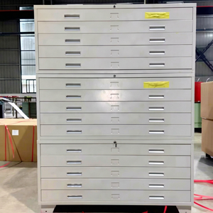 Wholesale Modern A0/A1 Size <b>Metal</b> <b>Locker</b> 5 Drawers Plan Filing Storage <b>Cabinets</b> Customized Color Key Lock Home Office Outdoor - Product Image 1