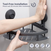 TAILI pas d'outils amovible étanche étagère murale panier de rangement support organisateur douche Caddy pour salle de bain accessoire de rangement