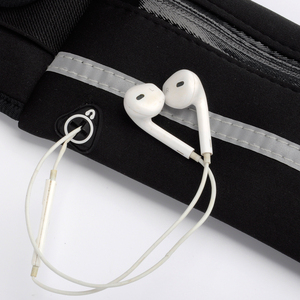 Riñonera deportiva de neopreno transpirable para hombre y mujer, cinturón para correr, soporte para teléfono, riñonera para deportes al aire libre, bolsa para llaves con auriculares, superventas - Product Image 5