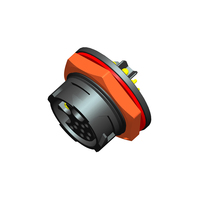 Enchufe hembra fijo 3X Weld Cable de 2,5mm y cable de Internet Cat5e Cat6e, Conector de enchufe impermeable IP67 de corriente 30A