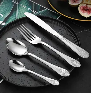 Dao kéo Set 18/0 thép không gỉ chùm xử lý Flatware Set