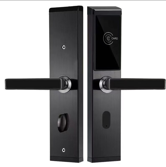 High Security Rfid Card Hotel Door Lock, Electronic Digital Key Card Smart Hotel Lock System with TThotel Wifi App Software