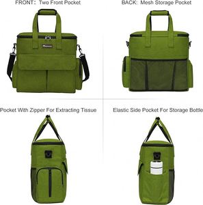 Muestra Gratis: 2 Tazones para Perro, Bolsa Organizadora con Múltiples Bolsillos para Artículos de Perro, Artículos Esenciales para Viajes en Auto, Mochila de Viaje para Mascotas de Fin de Semana - Product Image 3