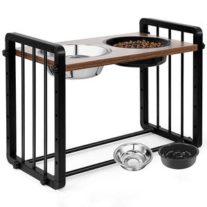 JH-Mech Mengurangi Ketegangan Leher dan Sendi 4 Tingkat Ketinggian yang Dapat Disesuaikan Ideal Tahan Lama dan Kokoh Mangkuk Anjing yang Dapat Diangkat dan Disesuaikan - Product Image 1