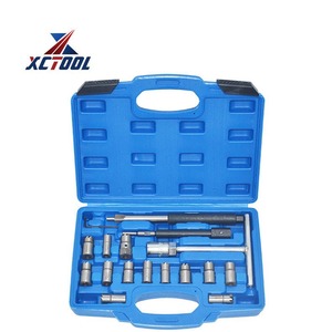 Juego de 17 Piezas para Limpiar Asientos de Inyectores Diésel, Juego de Herramientas de Reparación Automotriz de Acero Aleado con Enchufe de 1/2 Pulgada, Estuche Rígido - Product Image 2