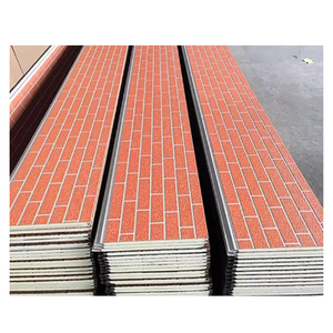 Panel Sándwich de PU Tallado, Aislamiento Térmico Decorativo para Paredes Interiores/Exteriores de Villas Modernas, Metal para Casas Modernas - Product Image 1
