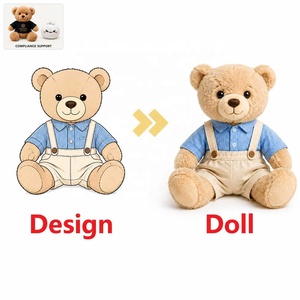 Portachiavi in peluche personalizzato con nastro viola per la consapevolezza, orsetto morbido, ciondolo per borsa, produttore OEM per eventi benefici, regalo, MOQ basso - Product Image 3
