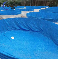 Système d'Aquaculture en Recirculation Commercial, Réservoir Biofloc en Bâche d'Acier Galvanisé pour Élevage de Poissons en Plastique