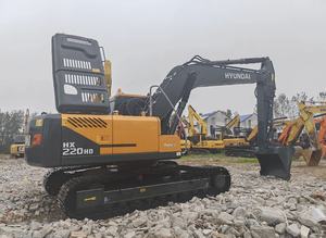 Excavadora Hyundai de Segunda Mano de 22 Toneladas, Motor Changchai Importado, Motor 220, Excavadora de Orugas con Acoplador Rápido y Cuchara - Product Image 3