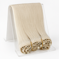 Extensions de cheveux humains à micro-boucles de haute qualité, 100% cheveux vierges chinois raides Remy, sans perte de cheveux, pour femmes