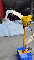 Machine à mousse 1000W avec trépied, portée de pulvérisation de 4 à 6 m, canon à mousse portable pour fêtes aquatiques pour enfants, parcs aquatiques et événements.