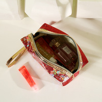Sac de maquillage en PVC PU, pochette de voyage à fermeture éclair personnalisée, sac à cosmétiques avec Paillette