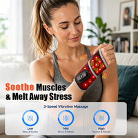 Bracelet de thérapie par lumière rouge sans fil 660nm 850nm pour soulager la douleur aux mains et aux poignets, masseur à LED infrarouge proche