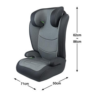 Asiento de Seguridad Infantil Ajustable de 3 a 12 Años, 100 a 150 cm, Cojín Elevador para Automóvil con Respaldo Alto, Capacidad de 36 kg, Cubierta de Tela HDPE, <span class=keywords><strong>Isize</strong></span> - Product Image 5
