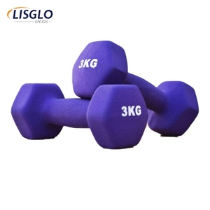 Wholesale <strong>Small</strong> <strong>Weight</strong> 0.5KG 1-10KG Color Vinyl Hexagonal Dumbbells Vinyl Coated Dumbbell Customized Logo Dumbbell Set - Product Image 4