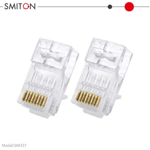 Unshielded RJ45 Connector Cat6A 8P8C Pass Through Rj45 Connector