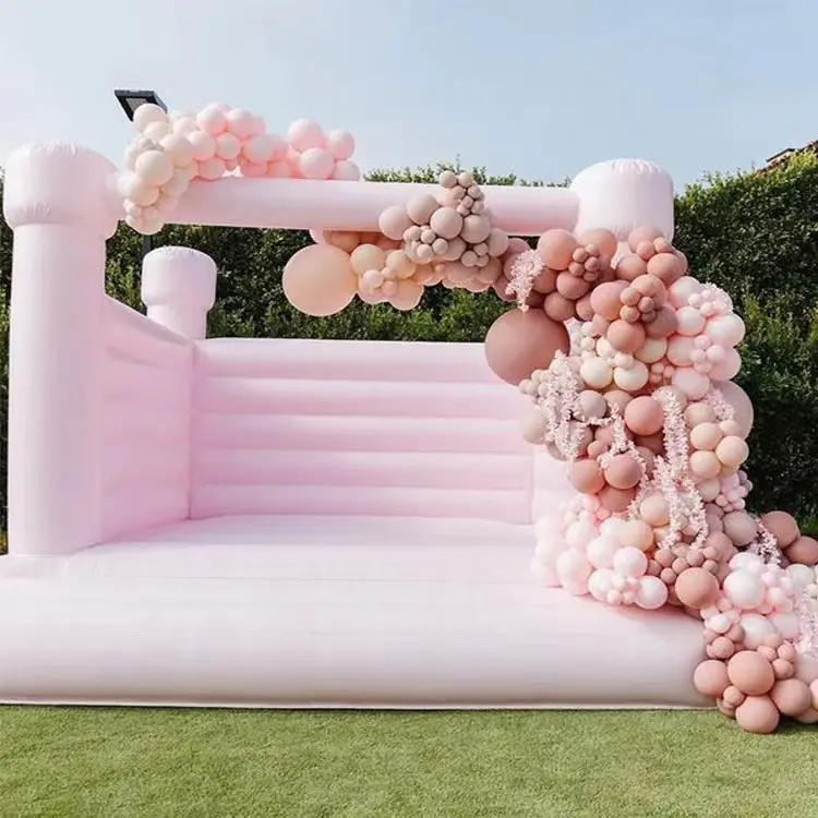 13ft kuning matte bounce castle jumper white mint pink ungu biru tiup rumah bouncer untuk pernikahan