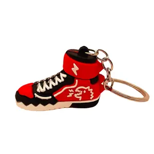 S721 Pvc Mini 3d AJ 1 4 Yeezy Shoes Laveros Basketball Sneaker Keychain