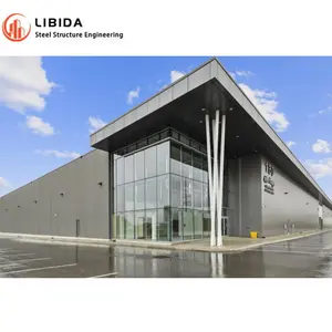 Steel Frame Structure Prefabricated Commercial Building/ Prefab Mall