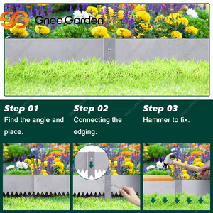 Corrosion-Resistant Garden <b>Edging</b> - Long-Lasting Galvanized Border - Product Image 2