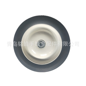 Qingdao Minghao Solid Rubber Caster <b>Wheel</b> 10X1.75 Ball Bearing 120kg Load Capacity For Tool <b>Carts</b> - Product Image 5