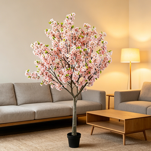 2.1 m New Design Eco-Friendly Cherry Blossom Plant Tree for Wedding Decor Artificial Flower Centerpiece Event Party <b>Table</b> - Product Image 2