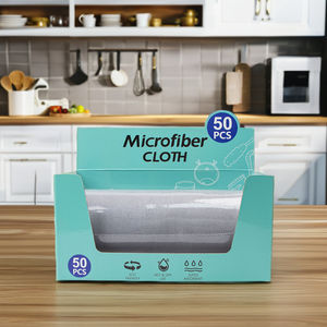 Boîte distributrice de serviettes en microfibre pour le dégraissage de chiffon jetable de <span class=keywords><strong>cuisine</strong></span> en microfibre pour le nettoyage épaississant de la maison personnalisée - Product Image 6