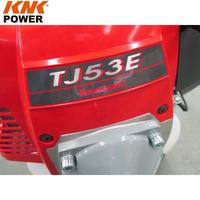 Débroussailleuse thermique 2 temps 53,2 cm³ avec poignée de guidon, moteur KAWASAKI TJ53E, coupe-bordures à essence avec tuyau de 28 mm