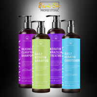 Basic Six Vegan Organique Coréen Curl Crème Dommages Réparé Couleur Protégeant Shampooing pour Adultes Femme Perte De Cheveux 40PCS Acide Aminé