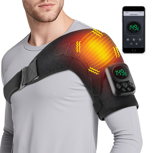 Factory Custom EMS <b>Heating</b> Vibration Shoulder <b>Wrap</b> 6 Temp Levels 3 Modes Crystal Velvet for Arthritis Relief Home Use - Product Image 5
