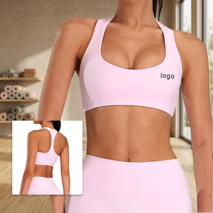 Soutien-gorge de sport pour femme à maintien léger, séchage rapide, pour la course, le fitness et le yoga, avec bretelles respirantes en Spandex/Nylon et soutien-gorge push-up pour le yoga - Product Image 3