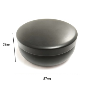 Cajas de Embalaje Redondas de Metal Negro Mate para Velas, Frascos de Metal Recargables y Vacíos para Velas - Product Image 2