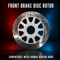 Rotor Cakram Rem Depan 100% Pas untuk Honda NXR150 Bros Crosser 150 Baja Karbon Tinggi Bersertifikasi IATF 16949 Pabrik Bersertifikat