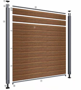 Valla de WPC sólida de Color personalizado bien establecida, seguridad del hogar impermeable ecológica de 6 pies para casas de patio trasero, sitio de construcción - Product Image 5