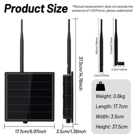 Répéteur de nœud solaire en mesh D5L-H5 avec module GPS LoRa Heltec Tracker V2 intégré, kits de dispositifs Meshtastic Meshcore clignotants, traceur GPS