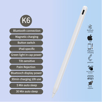 Pena Stylus Aktif Tipe-C Pengisian Cepat 10 Jam Waktu Kerja Ujung POM yang Dapat Diganti Sensitif Terhadap Kemiringan untuk iPad Pro Air Mini Logo Kustom