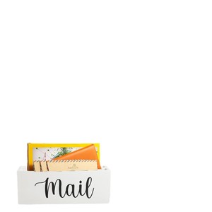 <b>Wooden</b> Mail Organizer Rectangle Standing Type Office <b>Desk</b> Storage Box With Adjustable Space For Letters Cards And Office - Product Image 2