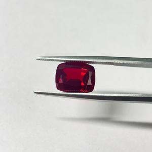 Rubis de culture en laboratoire, forme coussin, facetté, rouge, pierres précieuses en vrac pour la fabrication de bijoux, procédé de fusion à la flamme, rubis corindon - Product Image 3