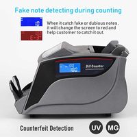 Machine de comptage de billets intelligente FENGJIN avec écran LCD, modèle FJ-2828 en plastique