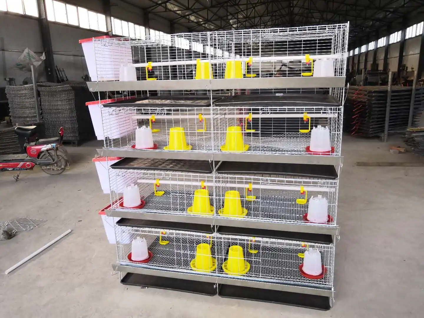 Factory price H type automatic pullet baby chicken battery brooder cage for day old grower chicks cage