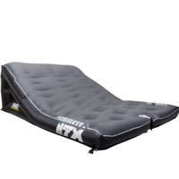 Rampa de Aterrizaje Inflable Portátil de PVC Resistente, Negra, para Deportes Extremos, MTB, Slopestyle, Bolsa de Salto Inflable