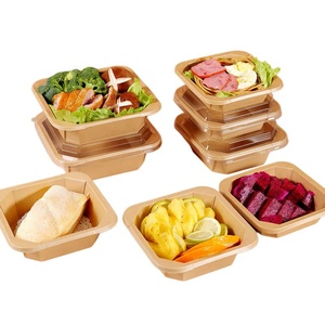 Caja de Sushi OEM, Bandeja de Papel para Alimentos, Contenedor para Llevar, Bandeja de Sushi Kraft con Tapa - Product Image 6
