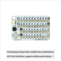 Clavier IoT QWERTY Mini 50 touches officiel M5stack Cardkb V1.1 en carton aggloméré avec MCU Atmega8a, LED RGB I2C programmable, Uiflow