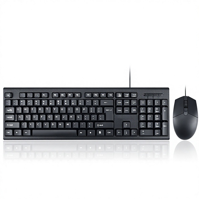 Explosions USB Wired Keyboard Mouse Office All-in-One Desktop Unit Factory Spot Direct Dedicated in Stock Waterproof Ergonomic