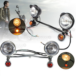 ไฟเลี้ยว ไฟสปอร์ตไลท์ ไฟบาร์ ไฟส่องสว่างสำหรับ Yamaha V-Star XVS 650 950 1100 Custom Silverado Honda VTX 1300 Kawasaki Suzuki - Product Image 1