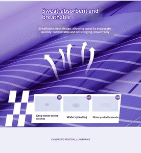 Kit da Allenamento Calcio Personalizzabile con Colore Duraturo, Uniforme <span class=keywords><strong>di</strong></span> Squadra 100% Poliestere, <span class=keywords><strong>Maglia</strong></span> Traspirante ad Asciugatura Rapida con Scollo a V e Vestibilità Comoda - Product Image 5