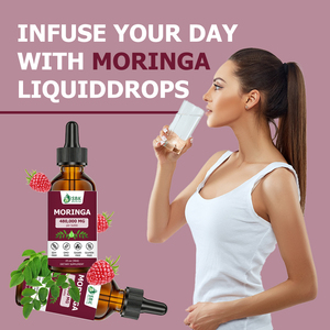 Gouttes liquides de Moringa Private Label pour une peau et des cheveux sains, favorisent l'équilibre glycémique, extrait de feuilles de Moringa - Product Image 6